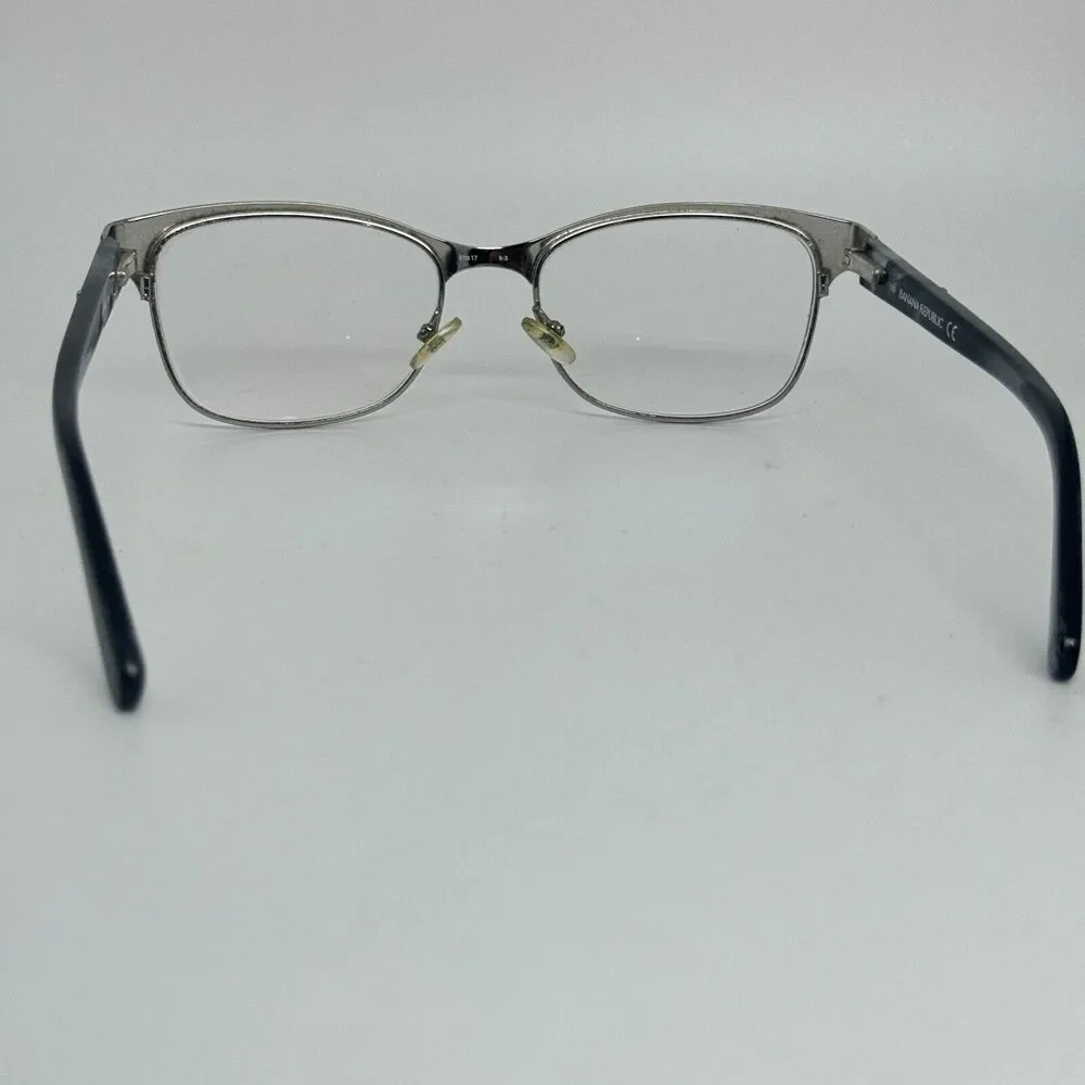 BANANA REPUBLIC Burke Black/ Silver Steel Mens Eyeglasses Frame 51-17-135 H14516